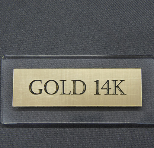 vitrina  Letrero gold 14K acrilico letrero 193 6 510x492